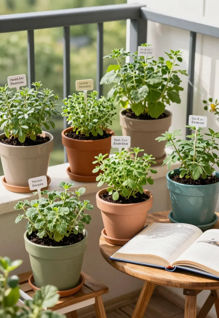 15 Balcony Garden Decor Ideas With Fresh Green Charm - 9. Herb Garden Delight 1