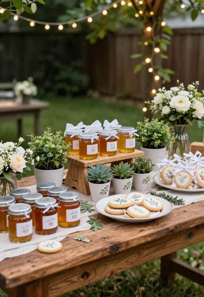 15 Classy Backyard Wedding Ideas With Elegant Details - 10. Unique Favors and Treats 1