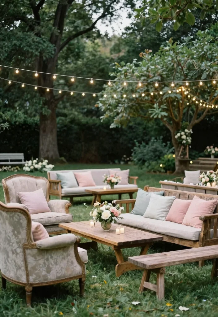 15 Classy Backyard Wedding Ideas With Elegant Details - 2. Chic Seating Arrangements 1