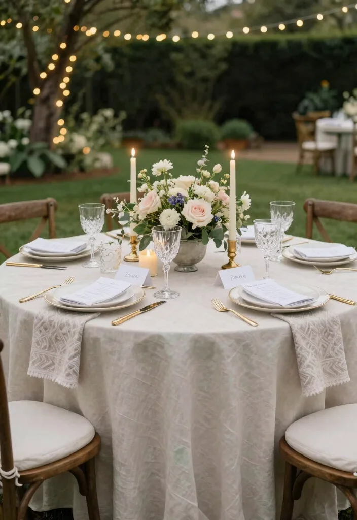 15 Classy Backyard Wedding Ideas With Elegant Details - 3. Elegant Table Settings 1