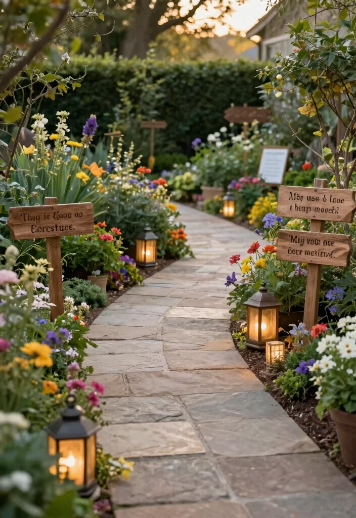 15 Classy Backyard Wedding Ideas With Elegant Details - 4. Charming Garden Pathways 1
