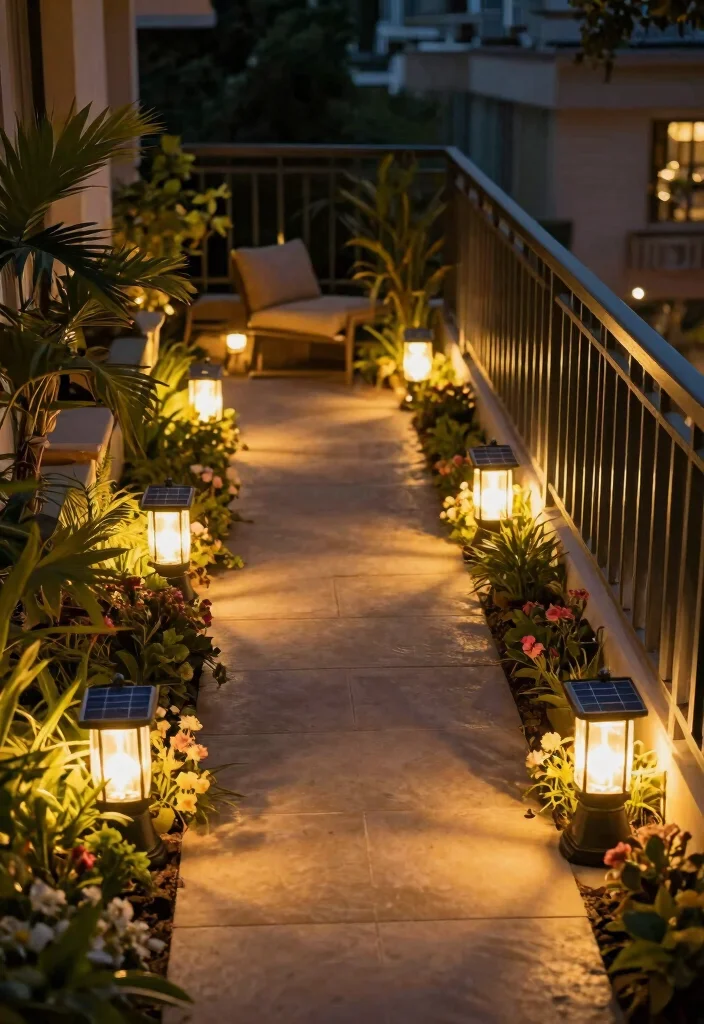 15 Diwali Lighting Ideas for Balcony That Sparkle Bright - 13. Solar Garden Lights 1