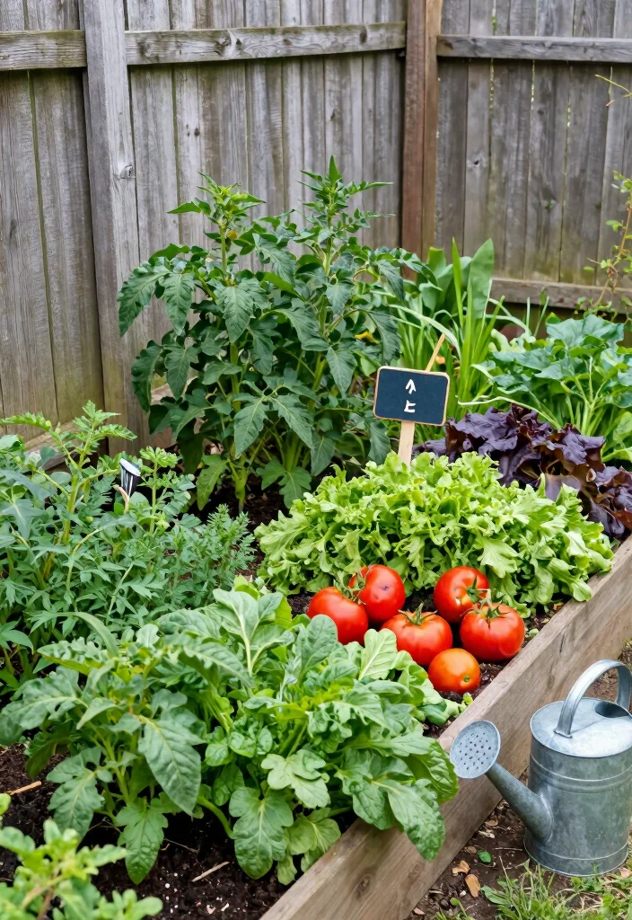 15 Fence Line Landscaping Ideas With Beautiful Borders - 4. Organic Vegetable Garden Border 1