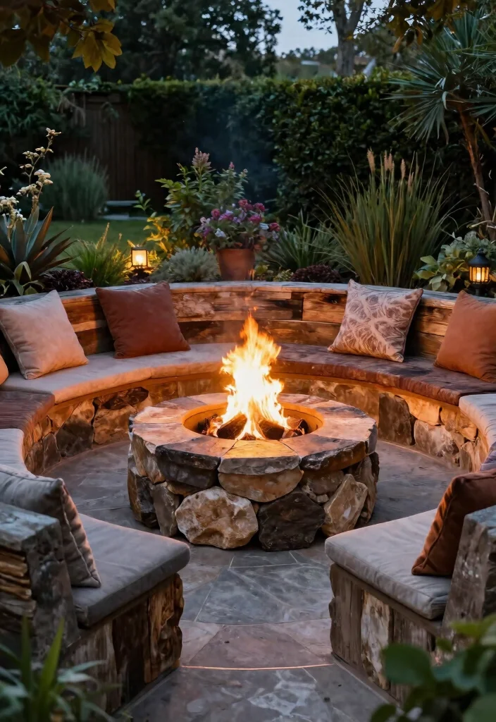 15 Home Backyard Ideas That Transform Your Space - 10. Fire Pits: Cozy Gathering Spots 1