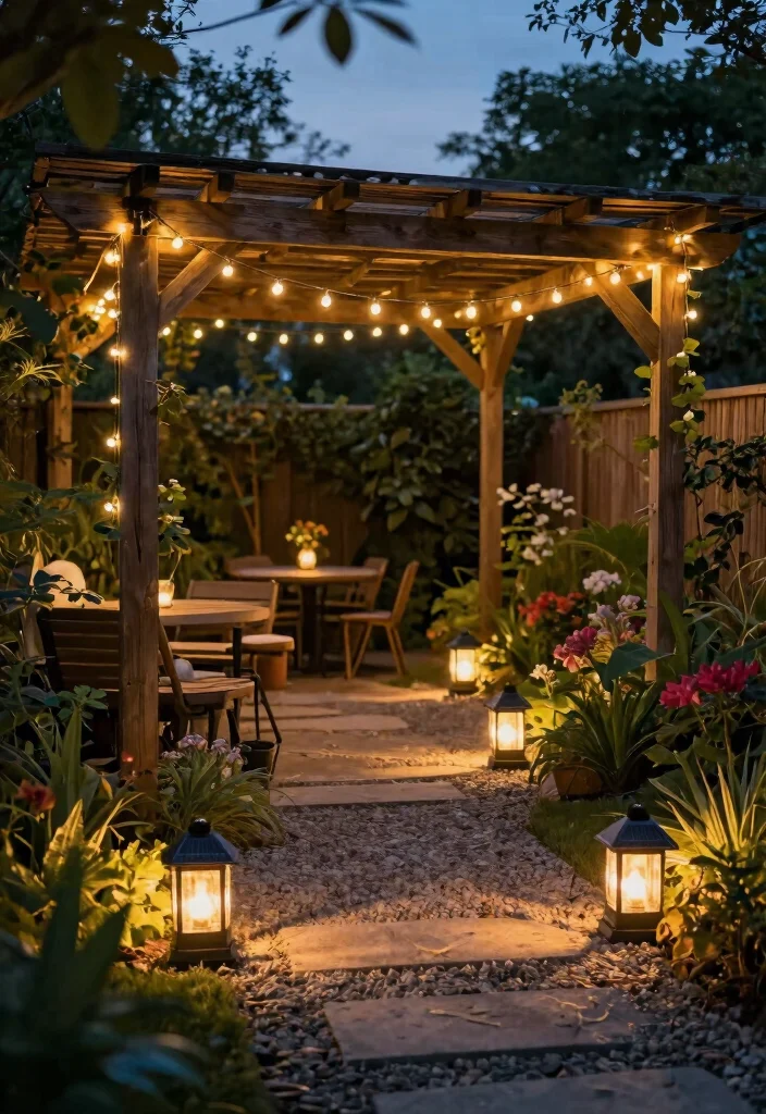15 Home Backyard Ideas That Transform Your Space - 3. Eco-Friendly Lighting: Illuminate with Intent 1