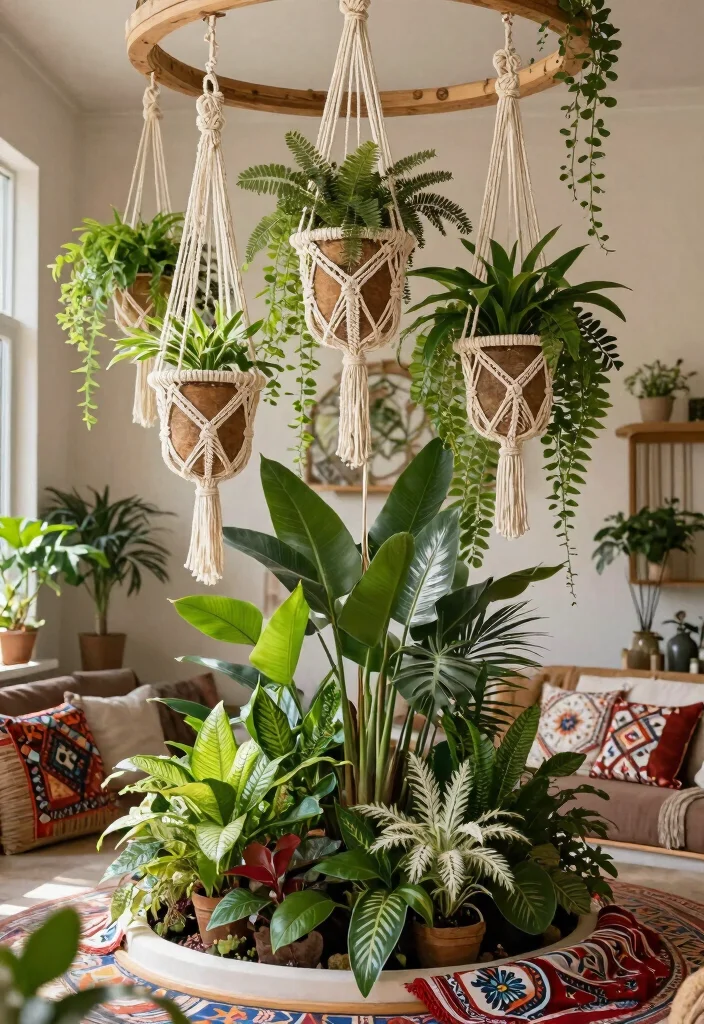 15 Macrame Hanging Planter Ideas With Boho Charm - 10. Hanging Macrame Gardens 1