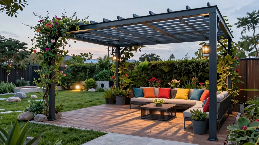 15 Metal Pergola Steel Ideas With Modern Edge