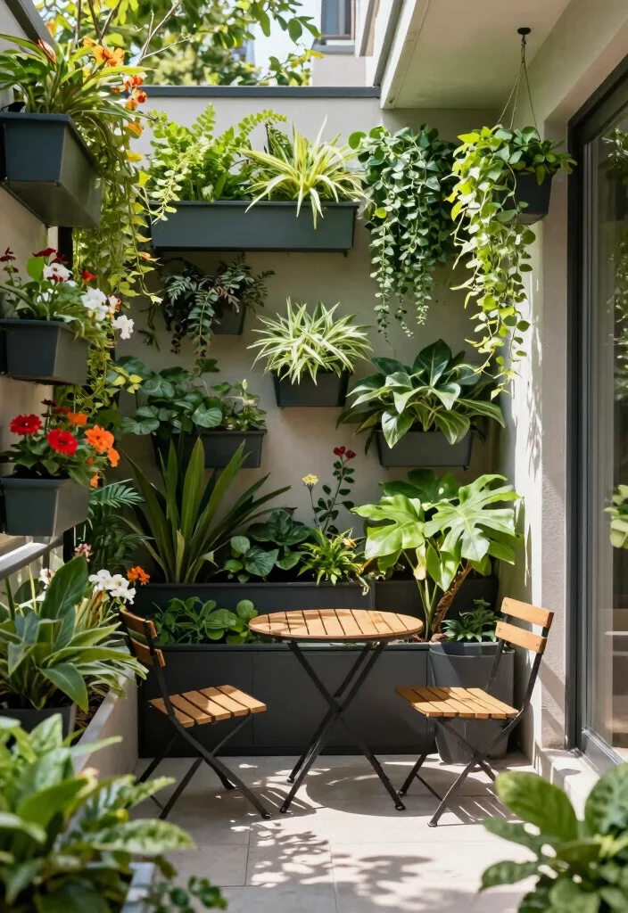 15 Narrow Balcony Ideas That Make Small Spaces Shine 1 15 Narrow Balcony Ideas That Make Small Spaces Shine - 1. Vertical Garden Marvel 1