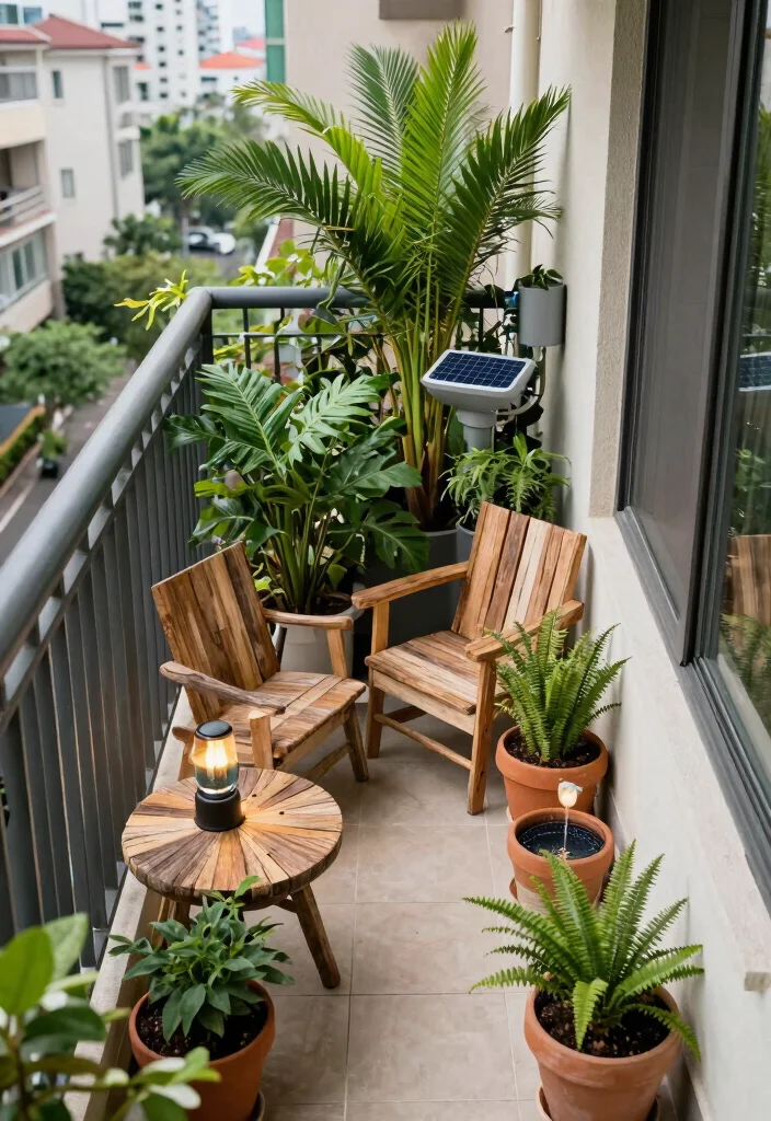 15 Narrow Balcony Ideas That Make Small Spaces Shine 12 15 Narrow Balcony Ideas That Make Small Spaces Shine - 12. Eco-Friendly Solutions 1
