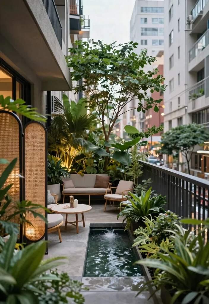 15 Narrow Balcony Ideas That Make Small Spaces Shine 15 15 Narrow Balcony Ideas That Make Small Spaces Shine - 15. Urban Oasis Retreat 1