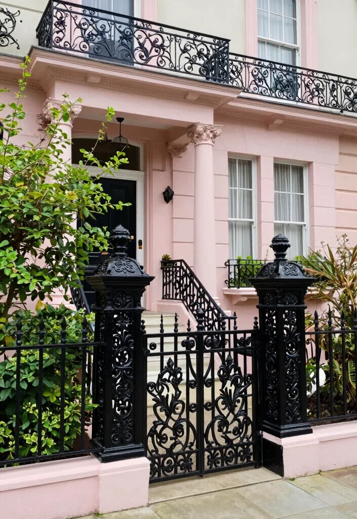 15 Victorian Terrace Exterior Ideas With Classic Detail 4 15 Victorian Terrace Exterior Ideas With Classic Detail - 4. Decorative Ironwork 1