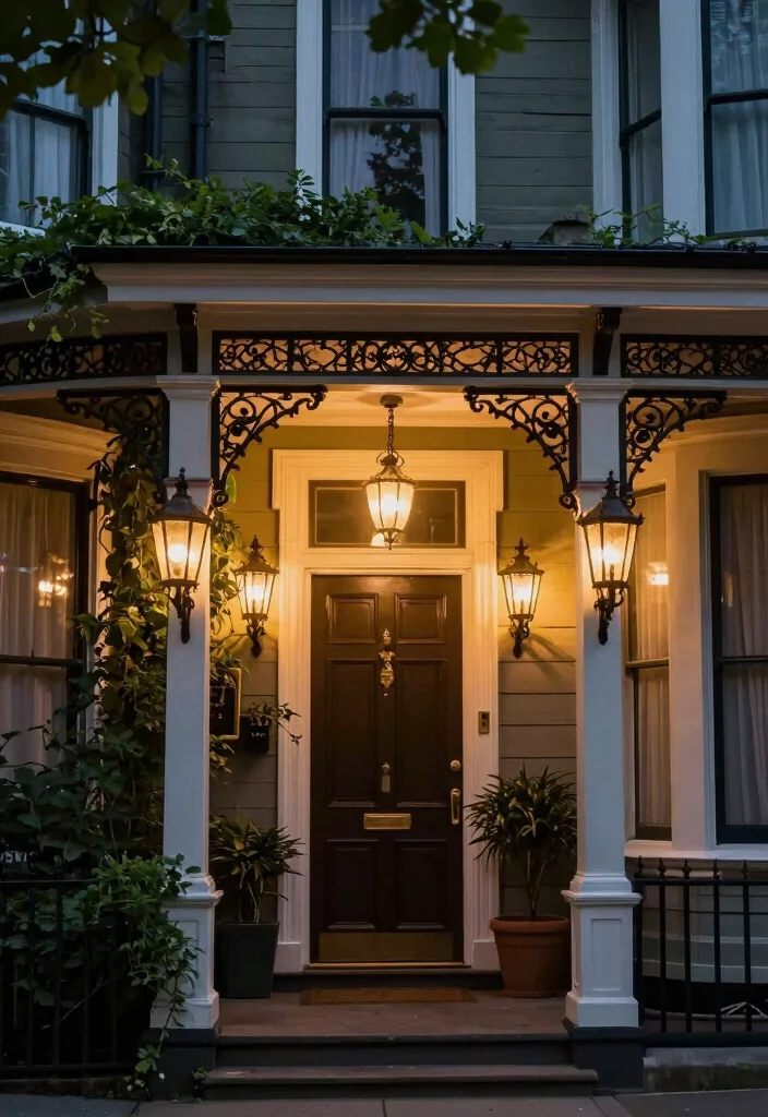 15 Victorian Terrace Exterior Ideas With Classic Detail 9 15 Victorian Terrace Exterior Ideas With Classic Detail - 9. Vintage Lighting 1