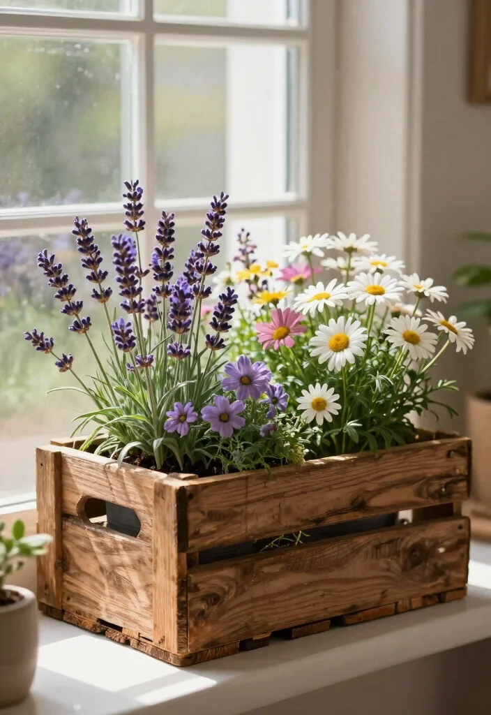 15 Window Planter Ideas That Add Instant Color 4 15 Window Planter Ideas That Add Instant Color - 4. DIY Window Garden with Blooms 1