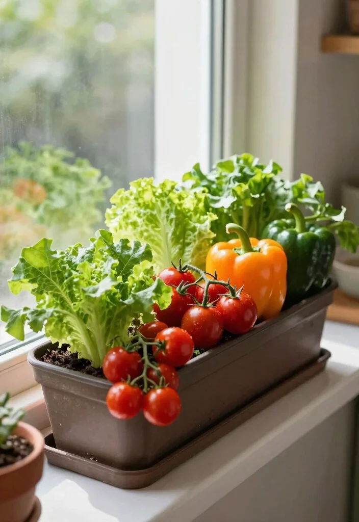 15 Window Planter Ideas That Add Instant Color 6 15 Window Planter Ideas That Add Instant Color - 6. Seasonal Veggie Planters 1