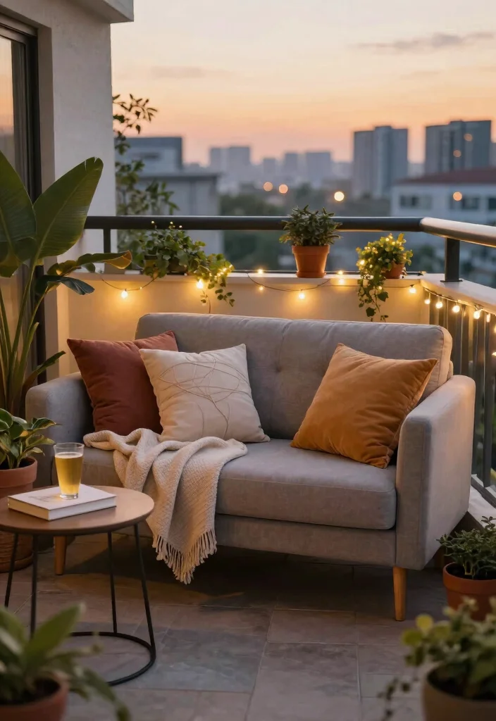 16 Back Balcony Ideas That Feel Private & Relaxing - 2. Cozy Seating Nooks 1