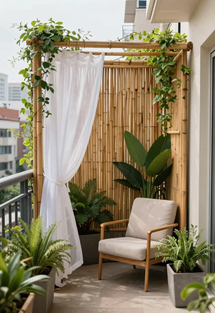 16 Back Balcony Ideas That Feel Private & Relaxing - 3. Privacy Screens 1