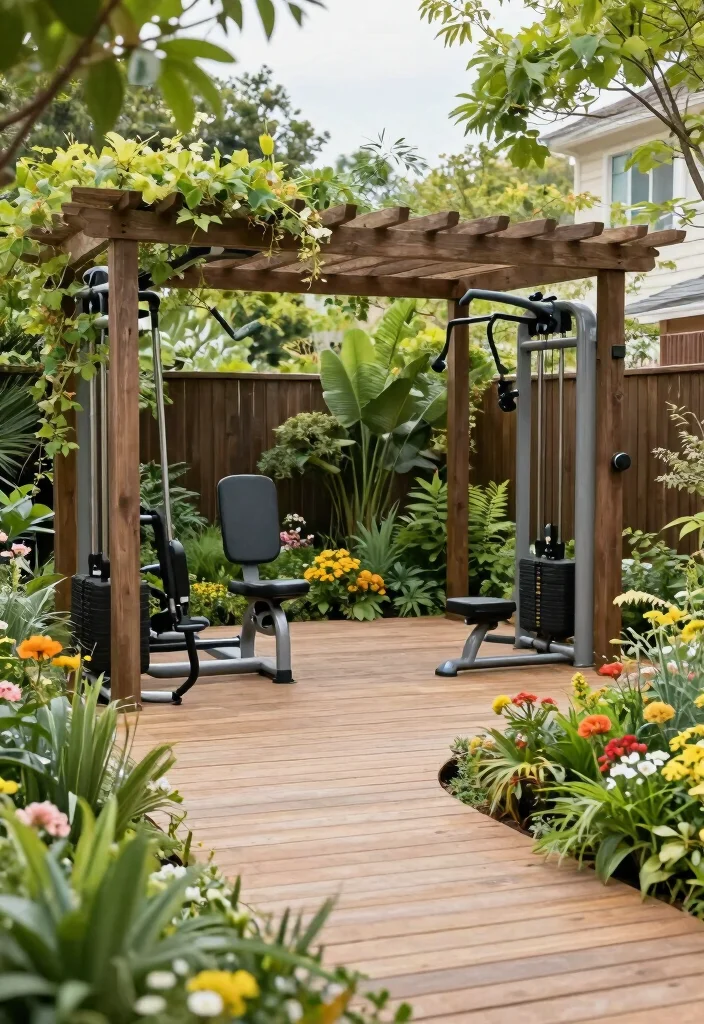 16 Backyard Gym Shed Ideas for a Functional Outdoor Studio - 5. Functional Garden Gym Design 1