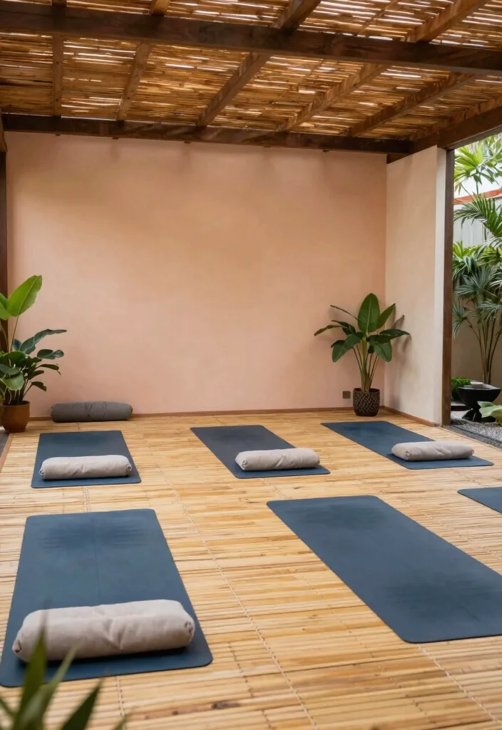 16 Backyard Gym Shed Ideas for a Functional Outdoor Studio - 8. Yoga and Meditation Sanctuary 1