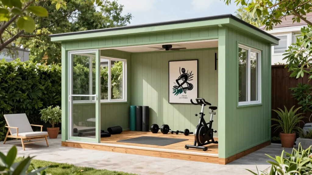 16 Backyard Gym Shed Ideas for a Functional Outdoor Studio