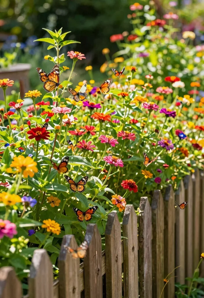 16 Backyard Plants Along Fence Ideas With Lush Layers 11 16 Backyard Plants Along Fence Ideas With Lush Layers - 11. Butterfly Garden Along the Fence 1