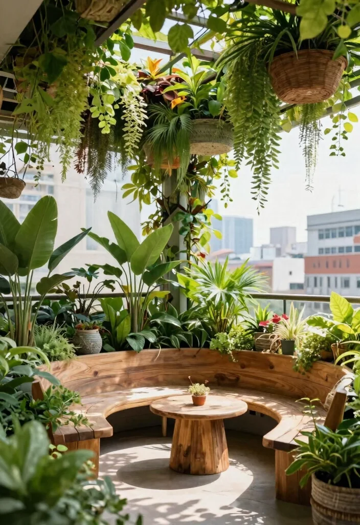 16 Balcony Pop Design Ideas With Trendy Ceiling Style - 13. Eco-Friendly Roof Gardens 1