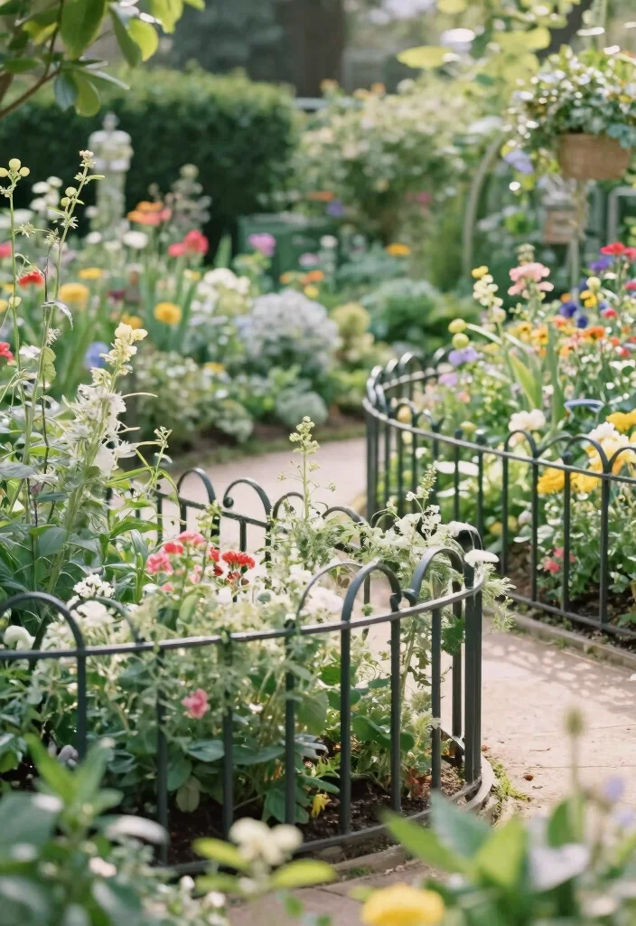 16 Cast Iron Fence Ideas With Classic Elegance - 8. Curved Designs for a Soft Touch 1