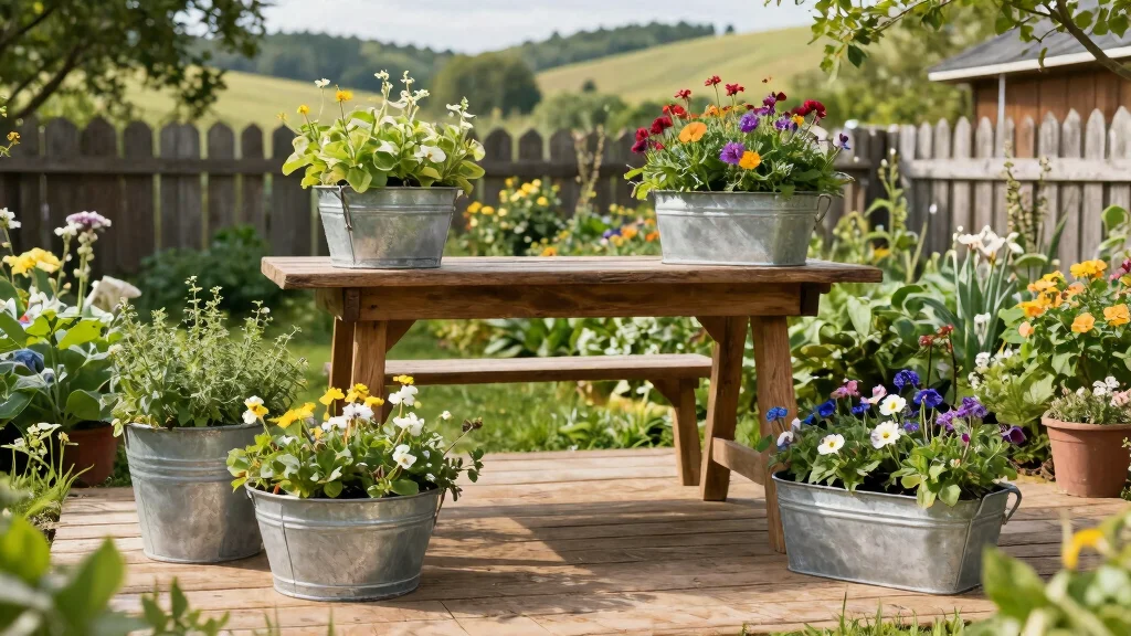 16 Galvanized Planter Ideas With Rustic Farmhouse Vibes