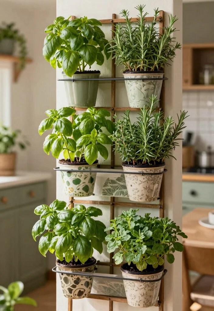 16 Garden Trellis 2026 Trending Ideas With Beautiful Vertical Style - 10. Vertical Herb Garden Trellis 1