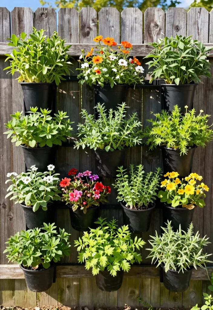 16 Hog Panel Fence Ideas With Modern Farmhouse Style - 10. Versatile Vertical Garden 1