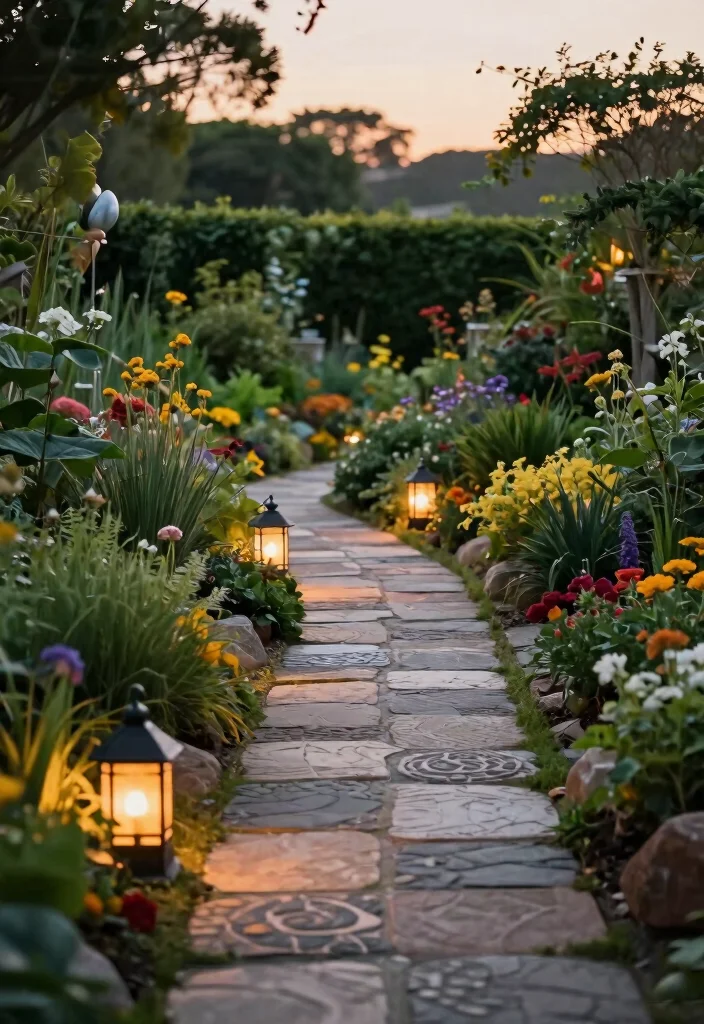 16 Hog Panel Fence Ideas With Modern Farmhouse Style - 11. Simple Garden Pathway 1