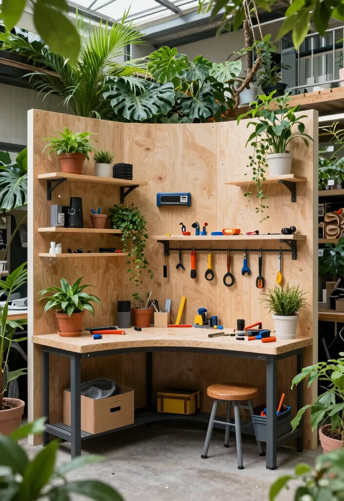 16 Hog Panel Fence Ideas With Modern Farmhouse Style - 14. Flexible Workshop Space 1