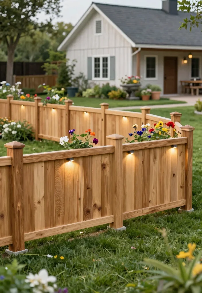 16 Hog Panel Fence Ideas With Modern Farmhouse Style - 4. Decorative Perimeter Fence 1