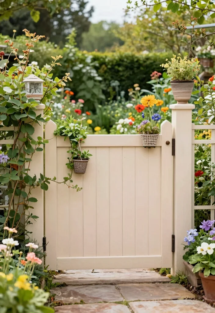 16 Hog Panel Fence Ideas With Modern Farmhouse Style - 6. Farmhouse Garden Gate 1