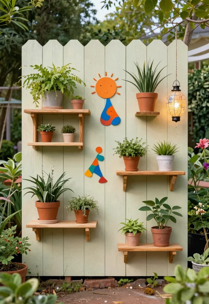 16 Hog Panel Fence Ideas With Modern Farmhouse Style - 7. Unique Outdoor Art Installation 1