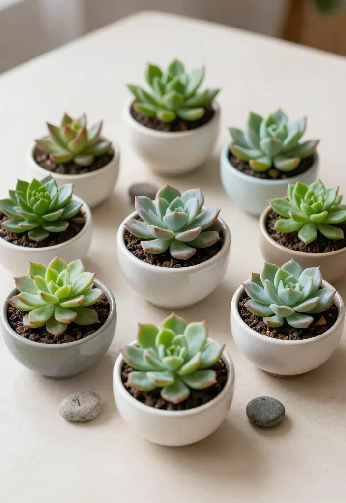 16 Indoor Succulent Planter Ideas With Minimal Style 16 16 Indoor Succulent Planter Ideas With Minimal Style - 16. Minimalist Bowl Planters 1