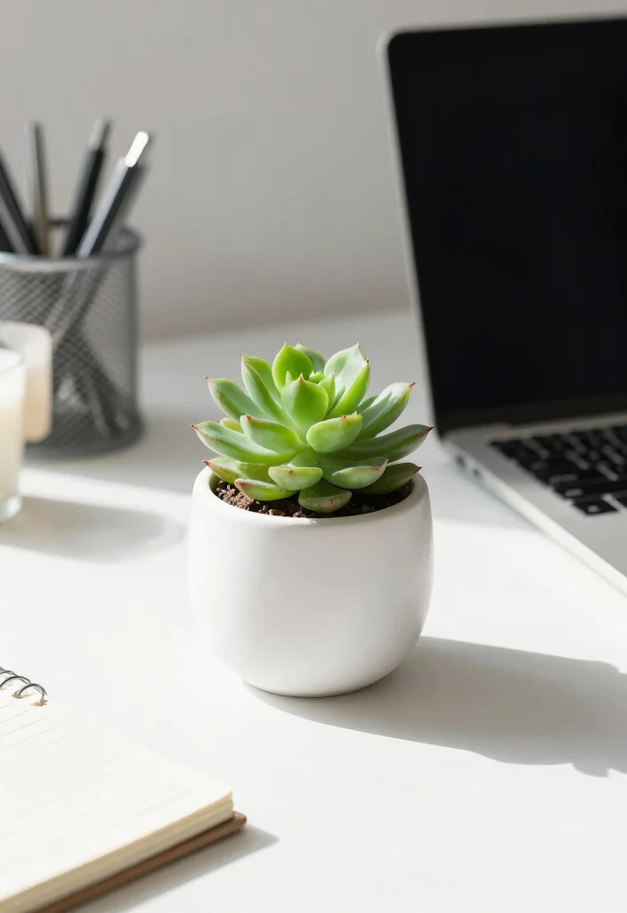 16 Indoor Succulent Planter Ideas With Minimal Style 9 16 Indoor Succulent Planter Ideas With Minimal Style - 9. Compact Desk Planters 1