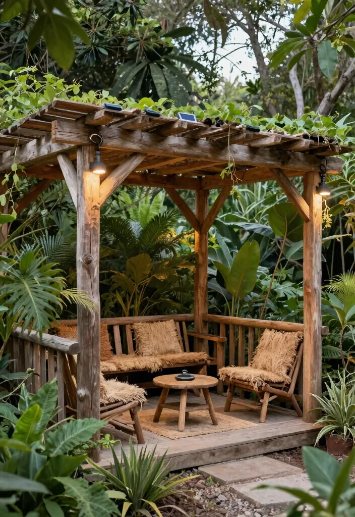 16 Lean to Pergola Ideas That Fit Small Spaces - 10. Eco-Friendly Lean to Pergola 1