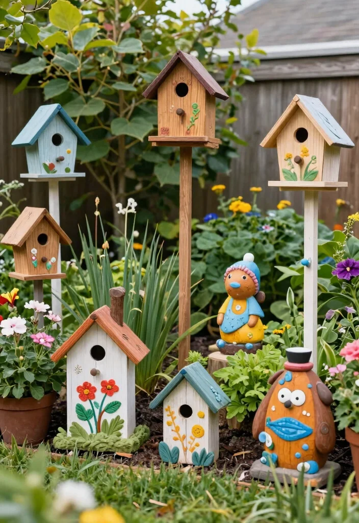 16 Outdoor Decor Backyard 2026 Trending Ideas That Feel Cozy & Stylish - 9. Handcrafted Garden Accessories 1