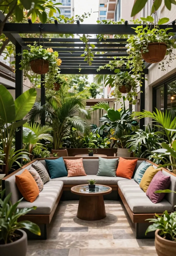 16 Pergola on Patio Ideas That Elevate Outdoor Living - 12. Urban Oasis with Pergola 1