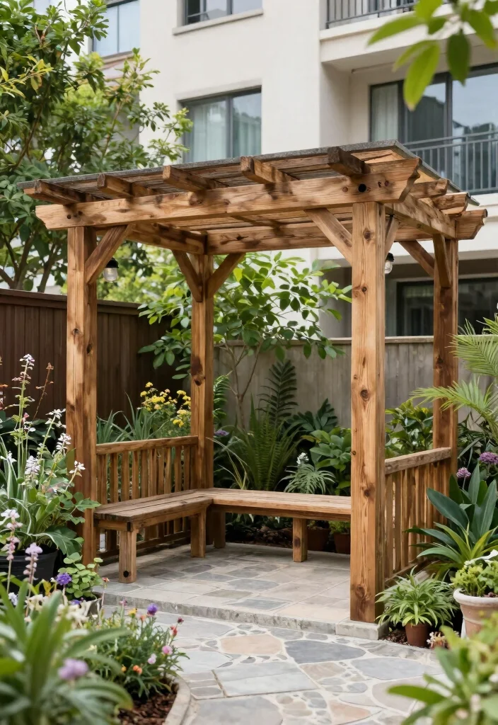 16 Pergola on Patio Ideas That Elevate Outdoor Living - 15. Eco-Friendly Pergola 1