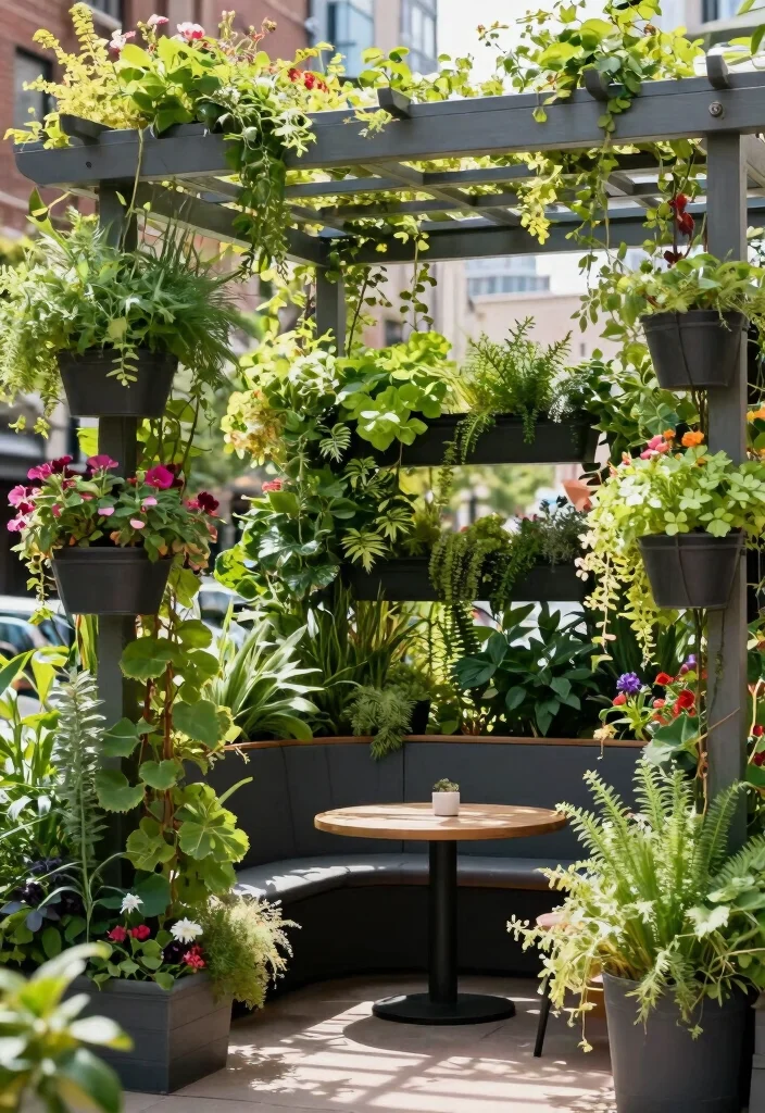 16 Pergola on Patio Ideas That Elevate Outdoor Living - 9. Pergola with Vertical Garden 1