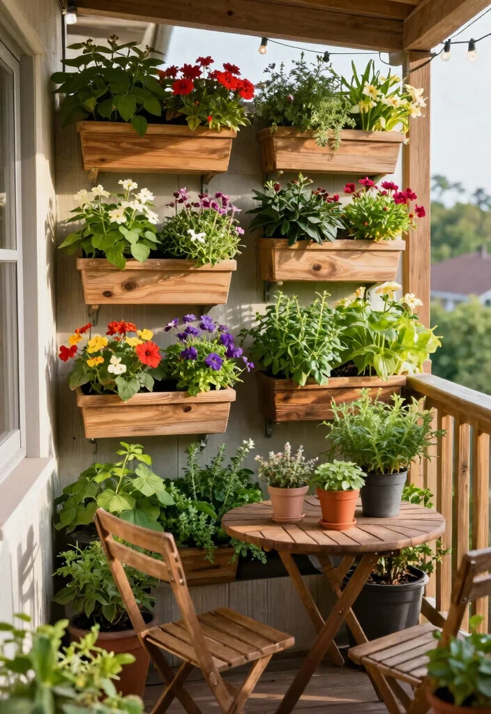 16 Terrace Ideas for Small Balcony Design That Feel Spacious - 1. Opt for Vertical Gardens 1