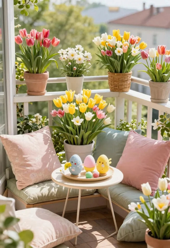 16 Terrace Ideas for Small Balcony Design That Feel Spacious - 13. Design with the Seasons in Mind 1