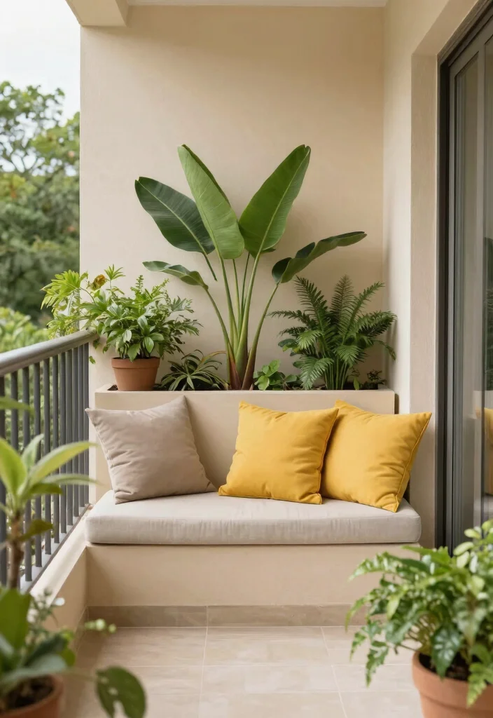 16 Terrace Ideas for Small Balcony Design That Feel Spacious - 14. Use Color Wisely 1