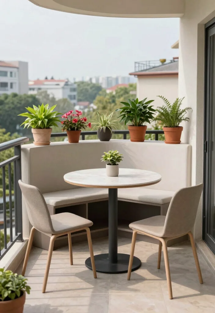 16 Terrace Ideas for Small Balcony Design That Feel Spacious - 16. Keep it Functional 1