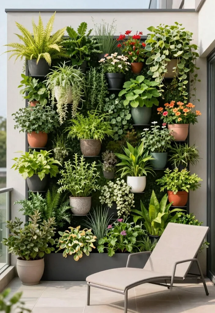 16 Terrace Privacy Ideas That Feel Secluded & Stylish 1 16 Terrace Privacy Ideas That Feel Secluded & Stylish - 1. Vertical Garden Privacy Screen 1