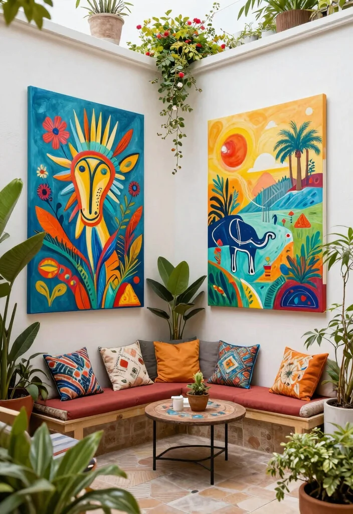 16 Terrace Privacy Ideas That Feel Secluded & Stylish 14 16 Terrace Privacy Ideas That Feel Secluded & Stylish - 14. Decorative Wall Art 1