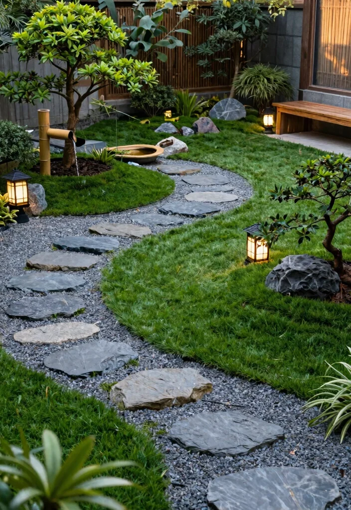 17 Artificial Grass Backyard 2026 Trending Ideas With Low Maintenance Charm - 1. Zen Garden Aesthetic 1