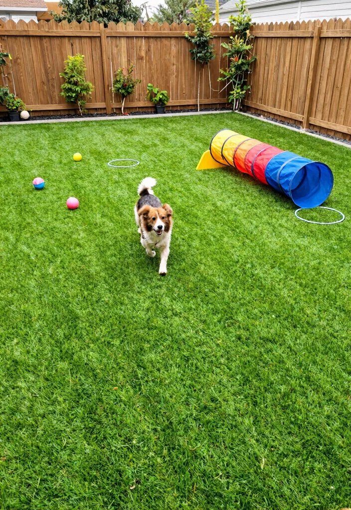 17 Artificial Grass Backyard 2026 Trending Ideas With Low Maintenance Charm - 2. Pet-Friendly Paradise 1