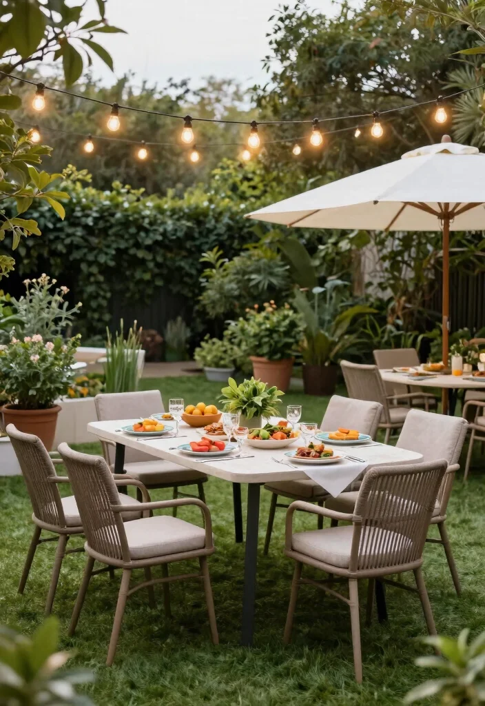 17 Artificial Grass Backyard 2026 Trending Ideas With Low Maintenance Charm - 3. Outdoor Dining Oasis 1